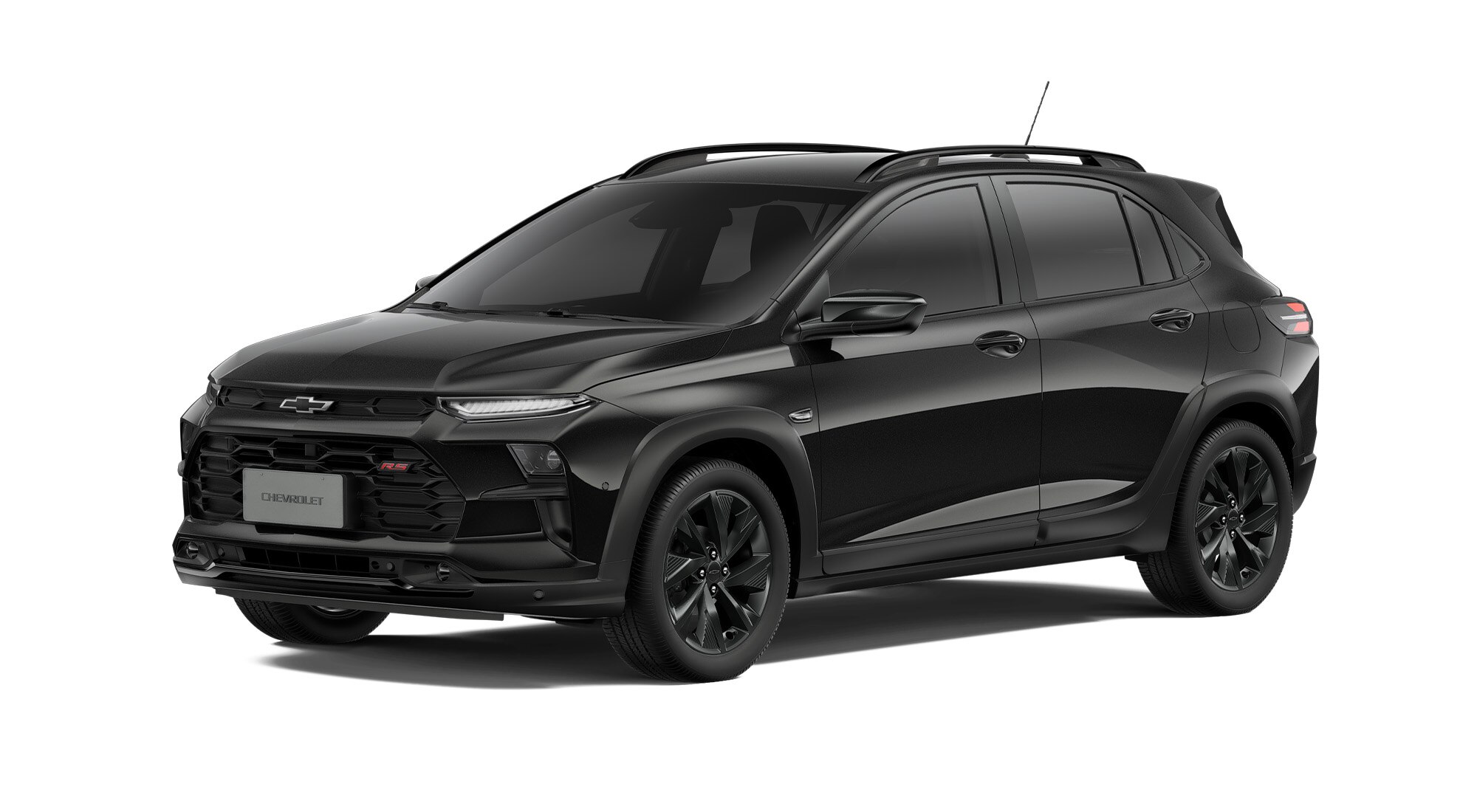 Vista lateral del Chevrolet Sonic RS color negro metalizado