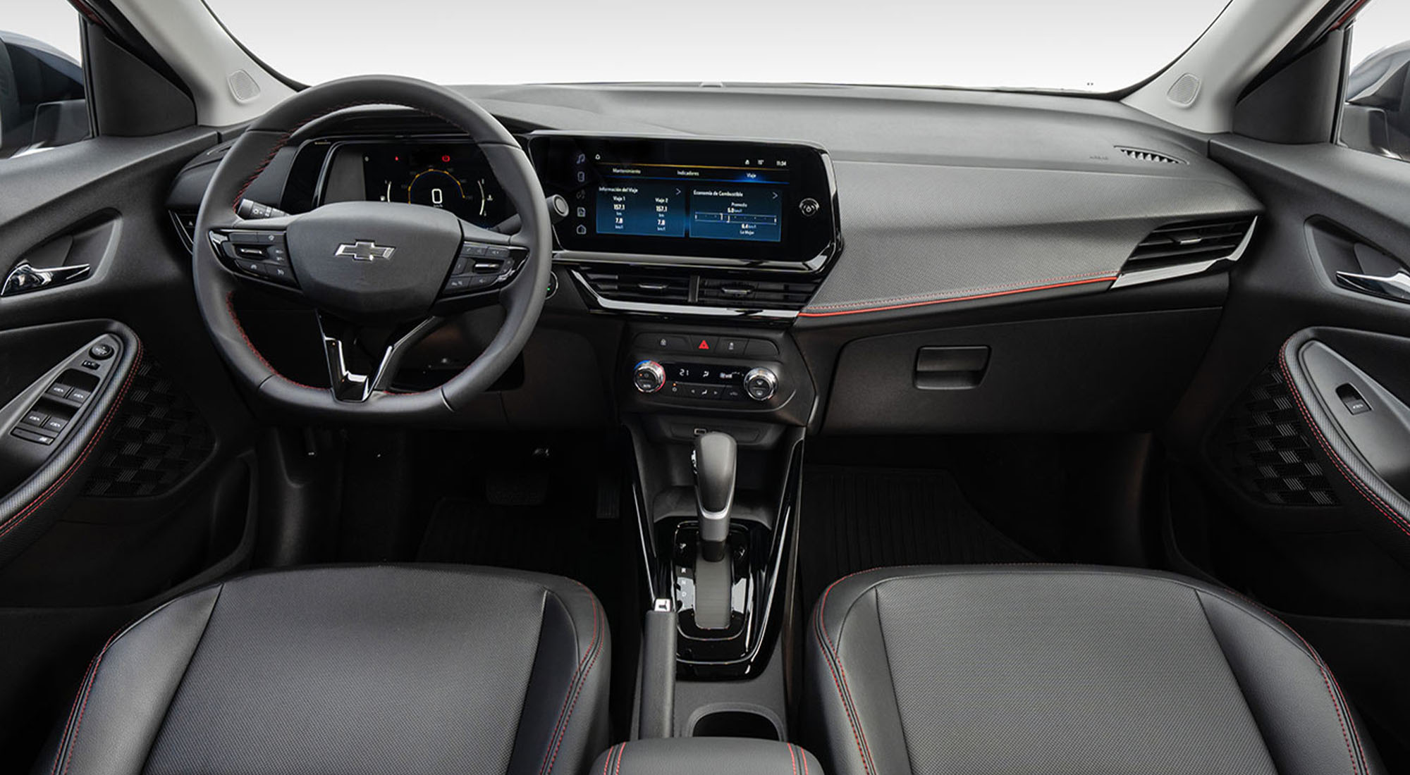 Chevrolet Montana RS interior: detalles y acabados premium